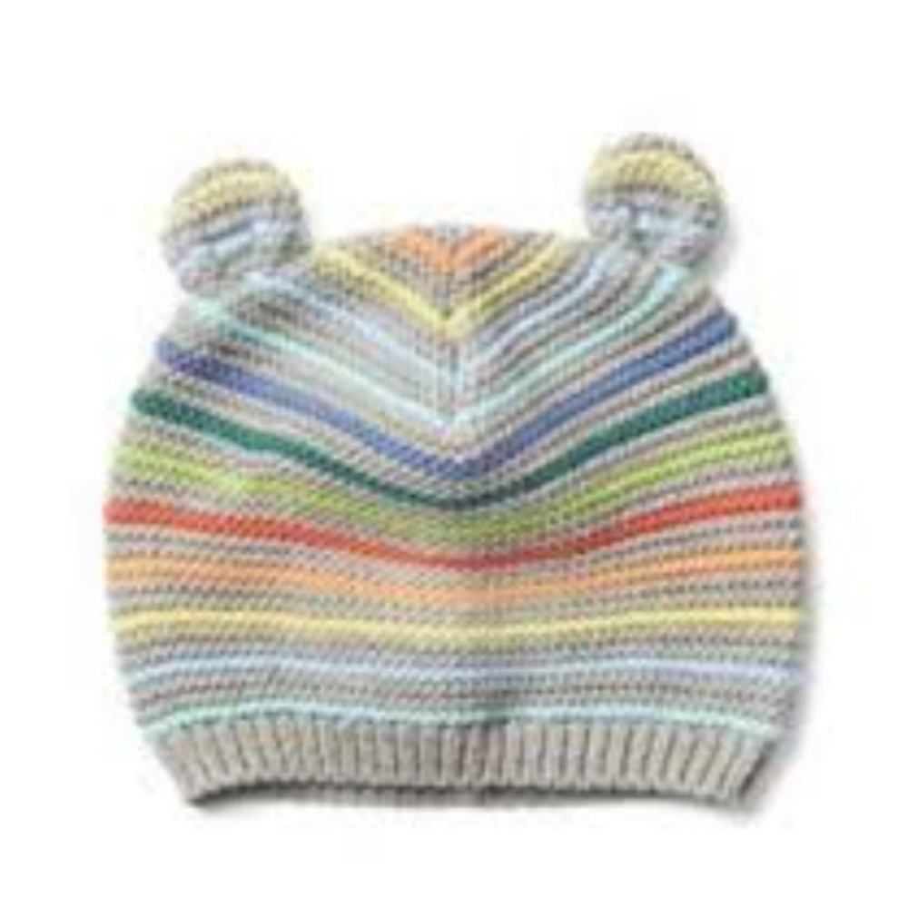 BABY GAP Brannan Bear striped rainbow hat